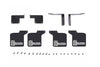 R/C Scale Accessories : Front & Rear Skid Plate For Traxxas TRX-4 Chevrolet K5 Blazer (82076-4) - 28Pc Set Black
