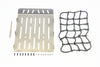 R/C Scale Accessories : Stainless Steel Truck Trunk Lid (Style A) + Cargo Net For Traxxas TRX-6 Mercedes-Benz G63 (88096-4) - 20Pc Set