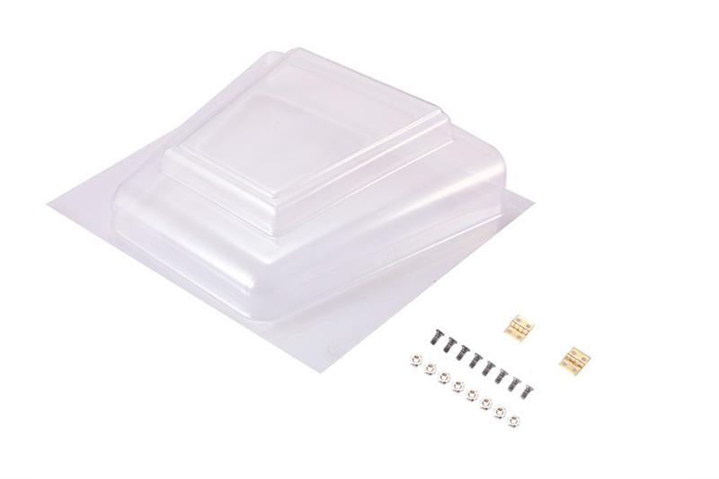 R/C Scale Accessories : Transparent Hood For 1:10 Traxxas TRX-4 Trail Defender Crawler - 19Pc Set