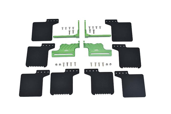 R/C Scale Accessories : Mud Flap For 1:10 Crawlers Traxxas TRX-4 - 36Pc Set Green