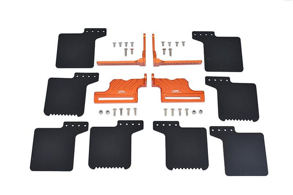 R/C Scale Accessories : Mud Flap For 1:10 Crawlers Traxxas TRX-4 - 36Pc Set Orange