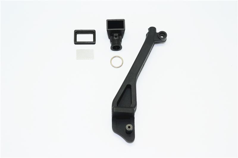 R/C Scale Accessories : Simulation Air Intake Rolling Head Snorkel For TRX-4 Crawler - 1 Set Black