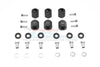 Traxxas TRX-6 Mercedes-Benz G63 (88096-4) Aluminum Hex Adapters 12mm Thick - 30Pc Set Black