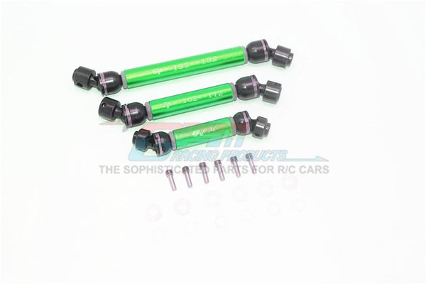 Traxxas TRX-6 Mercedes-Benz G63 (88096-4) Steel+Aluminium Front + Center + Rear CVD Drive Shaft - 3Pc Set Green