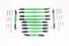 Traxxas TRX-6 Mercedes-Benz G63 (88096-4) Aluminum Adjustable Upper & Lower Suspension Links - 11Pc Set Green