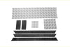 R/C Scale Accessories : Stainless Steel Slip Proof Tread For TRX-6 Mercedes-Benz G63 (88096-4) / TRX-4 Mercedes-Benz G500 (82096-4) Body Sides (Amg Version A) - 67Pc Set Black