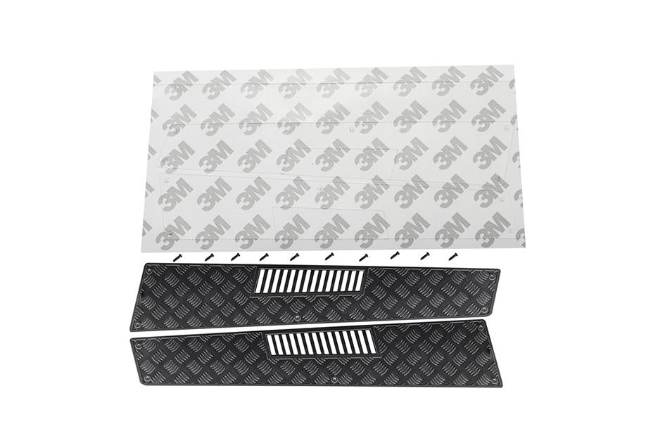R/C Scale Accessories : Stainless Steel Slip Proof Tread & Fender Vent For TRX-6 Mercedes-Benz G63 (88096-4) / TRX-4 Mercedes-Benz G500 (82096-4) - 13Pc Set Black
