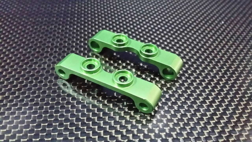Tamiya TT-01 & TT-01D Aluminum Front/Rear Upper Arm Mount - 1Pr Green