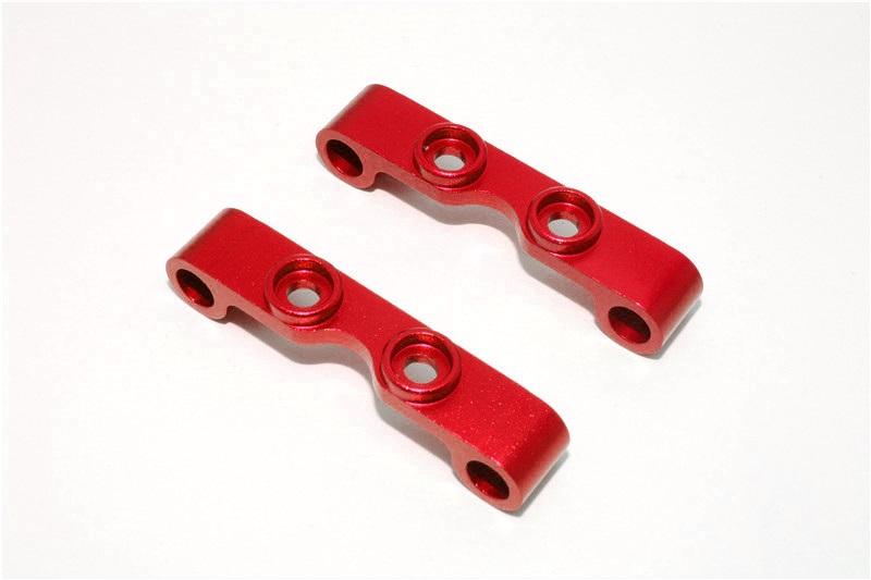 Tamiya TT-01 Aluminum Front/Rear Upper Arm Mount - 1Pr Red