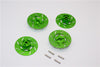 Tamiya TT-01 & TT-01D Aluminum Brake Disk Hex Adaptors (12mm) - 4Pcs Set Green