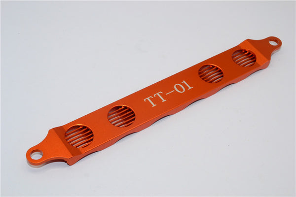 Tamiya TT-01 & TT-01D Aluminum 6 Cells Battery Hold Down Strap - 1Pc Orange
