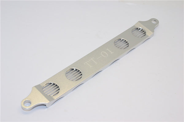 Tamiya TT-01 & TT-01D Aluminum 6 Cells Battery Hold Down Strap - 1Pc Silver