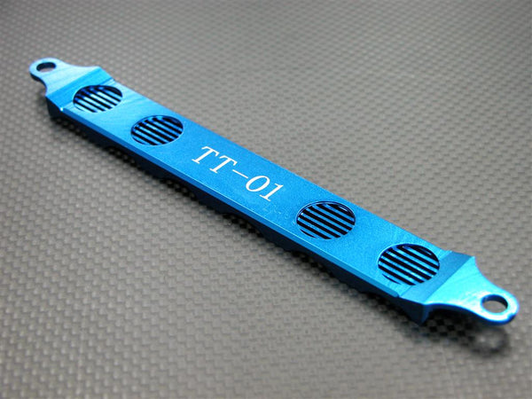 Tamiya TT-01 & TT-01D Aluminum 6 Cells Battery Hold Down Strap - 1Pc Blue