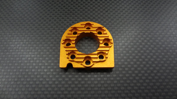 Tamiya TT-01 & TT-01D Aluminum Motor Mount Plate With Heat Sink - 1Pc Gold