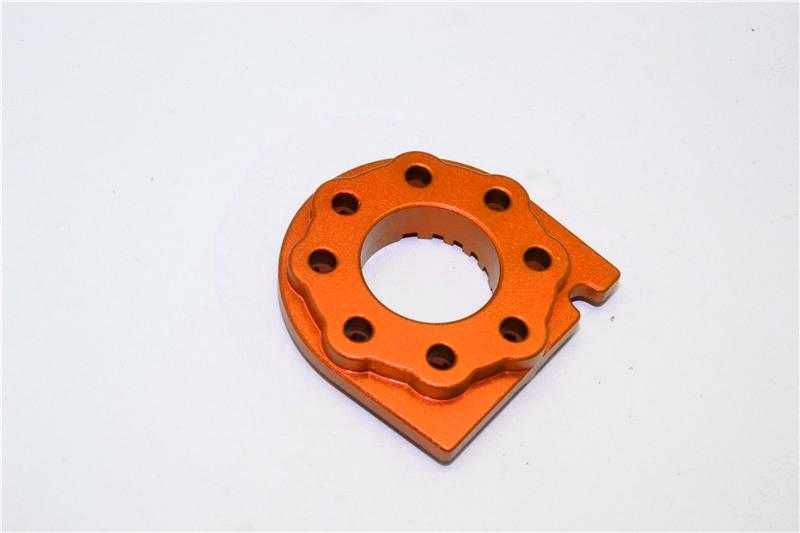 Tamiya TT-01 Aluminum Motor Mount Plate With Heat Sink - 1Pc Orange