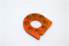 Tamiya TT-01 Aluminum Motor Mount Plate With Heat Sink - 1Pc Orange