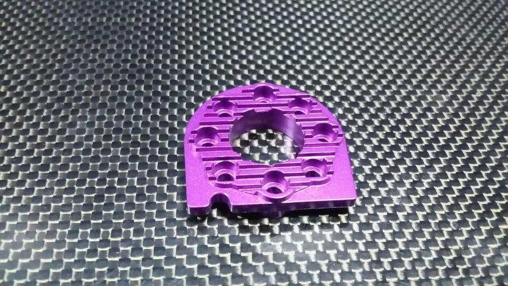 Tamiya TT-01 & TT-01D Aluminum Motor Mount Plate With Heat Sink - 1Pc Purple