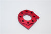 Tamiya TT-01 & TT-01D Aluminum Motor Mount Plate With Heat Sink - 1Pc Red