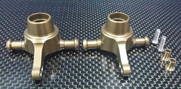 Tamiya TT-01 & TT-01D Aluminum Front Knuckle Arm Set - 1Pr Golden Black