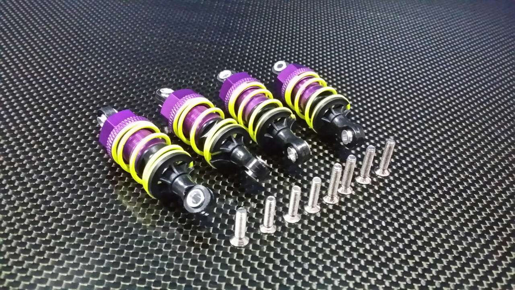 Tamiya TT-01 & TT-01D Aluminum Damper 50mm - 2 Prs Purple