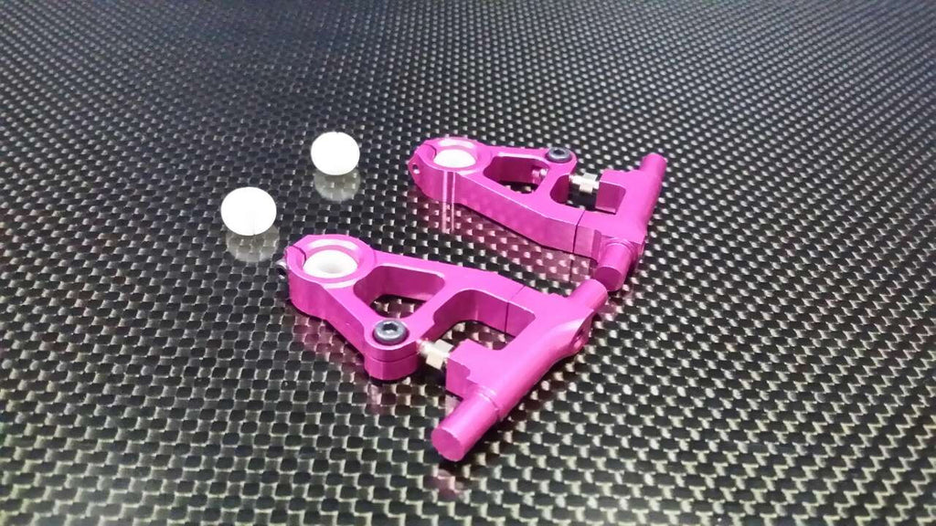 Tamiya TT-01D, TT-01 XB Pro Aluminum Front Upper Arm - 1Pr (Drift) Pink
