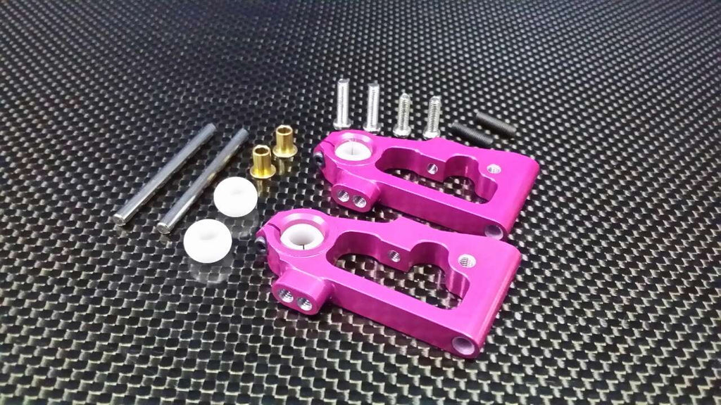 Tamiya TT-01D, TT-01 XB Pro Aluminum Front Lower Arm - 1Pr (Drift) Pink
