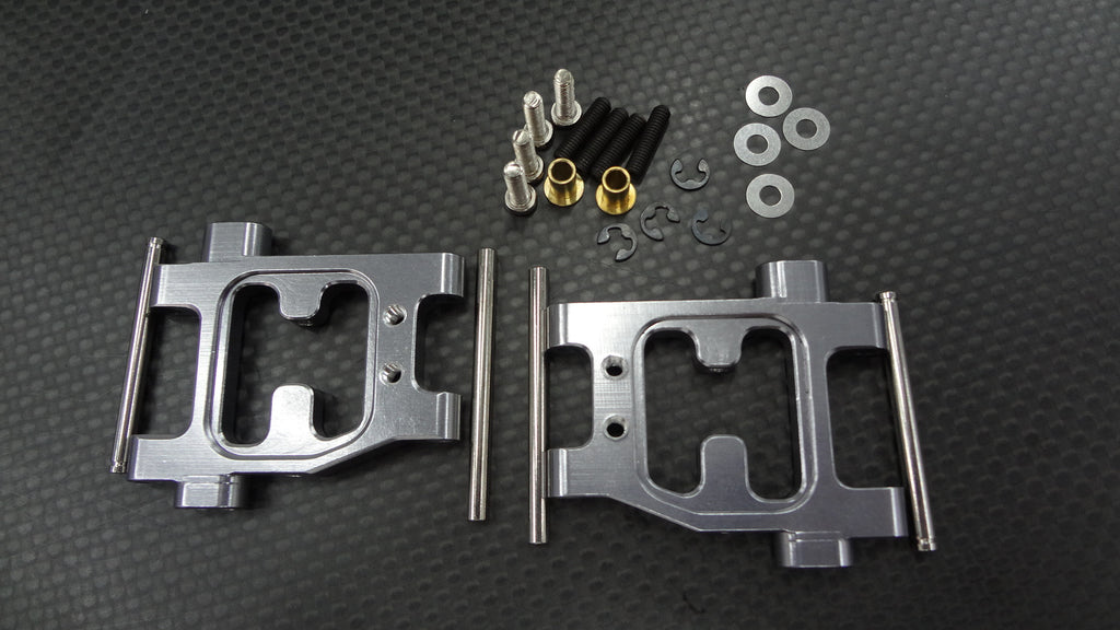 Tamiya TT-01D, TT-01 XB Pro Aluminum Rear Lower Arm - 1Pr (Drift) Gray Silver