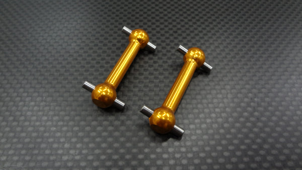 Tamiya TT-01 / TT-01D / TT-02 Aluminum Front/Rear Dog Bone (31mm) - 1Pr Gold