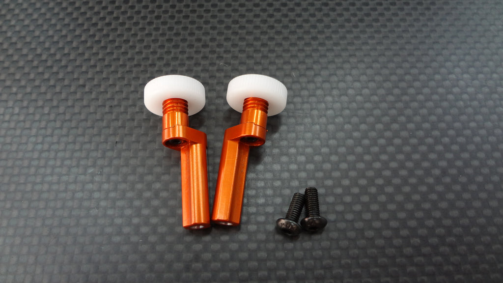 Tamiya TT-02 Aluminum Battery Post - 1 Pr Orange