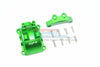 Tamiya TT-02 / TT-02T Aluminum Front Or Rear Gearbox Cover + Upper Arm Stabilizer - 1 Set Green