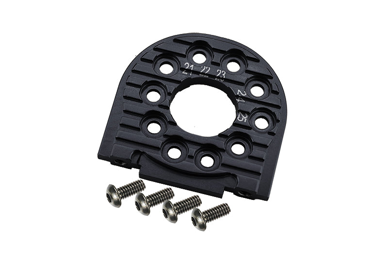 Tamiya TT-02 Aluminum Adjustable Motor Mount (For 16T-25T) - 1Pc Black