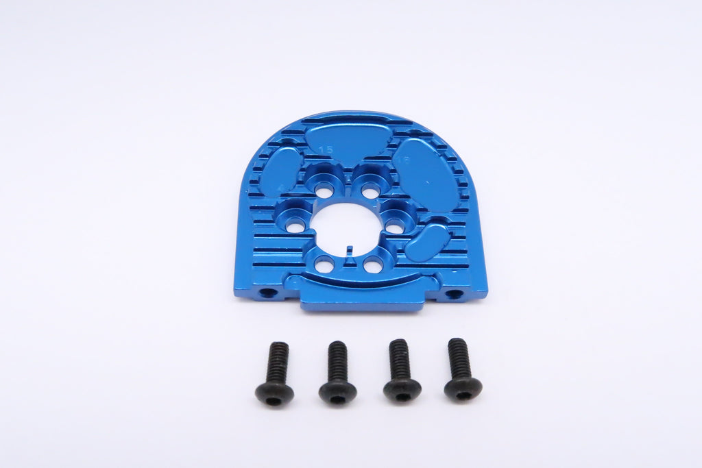 Tamiya TT-02 Aluminum Adjustable Motor Mount (For 14T-16T) - 1Pc Blue