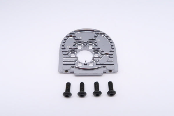 Tamiya TT-02 Aluminum Adjustable Motor Mount (For 14T-16T) - 1Pc Gray Silver