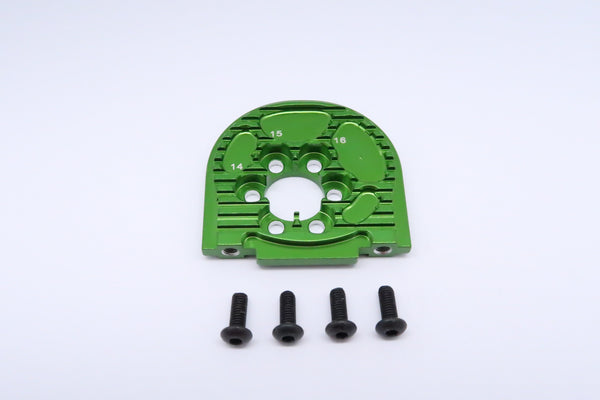 Tamiya TT-02 Aluminum Adjustable Motor Mount (For 14T-16T) - 1Pc Green