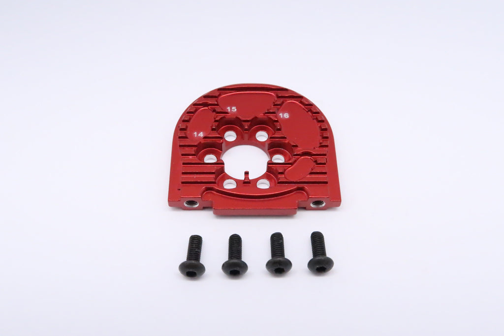 Tamiya TT-02 Aluminum Adjustable Motor Mount (For 14T-16T) - 1Pc Red