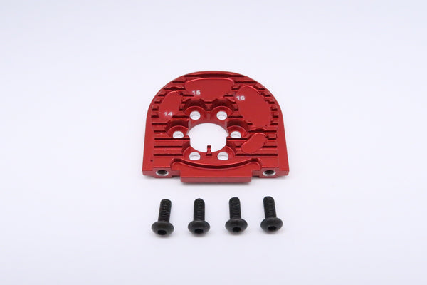 Tamiya TT-02 Aluminum Adjustable Motor Mount (For 14T-16T) - 1Pc Red