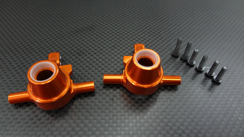 Tamiya TT-02 Aluminum Front Knuckle Arm - 1Pr Orange