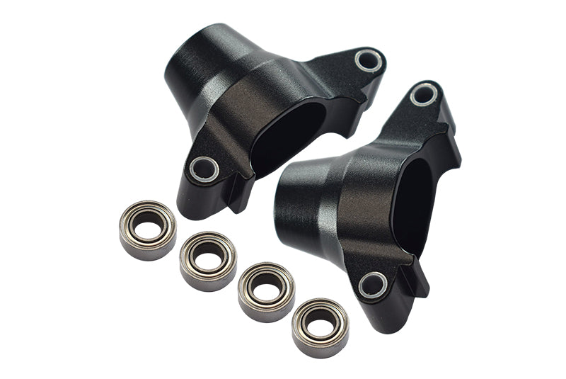 Tamiya TT-02 Aluminum Rear Knuckle Arm With Bearing - 1Pr Set Black