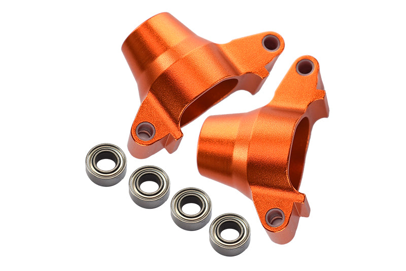 Tamiya TT-02 Aluminum Rear Knuckle Arm With Bearing - 1Pr Set Orange