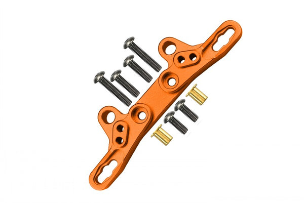 Tamiya TT-02 Aluminum Front/Rear Damper Plate - 1Pc Orange