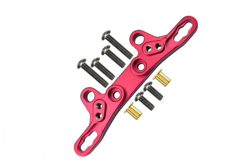 Tamiya TT-02 Aluminum Front/Rear Damper Plate - 1Pc Red