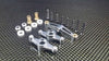 Tamiya TT-02 Aluminum Steering Assembly - 1 Set Gray Silver