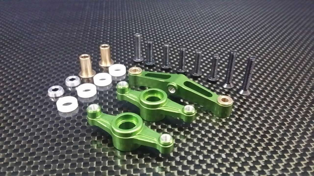 Tamiya TT-02 Aluminum Steering Assembly - 1 Set Green