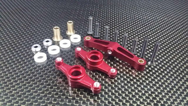 Tamiya TT-02 Aluminum Steering Assembly - 1 Set Red