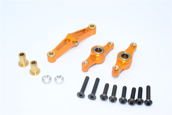 Tamiya TT-02 Aluminum Steering Assembly With Bearing - 1 Set Gold