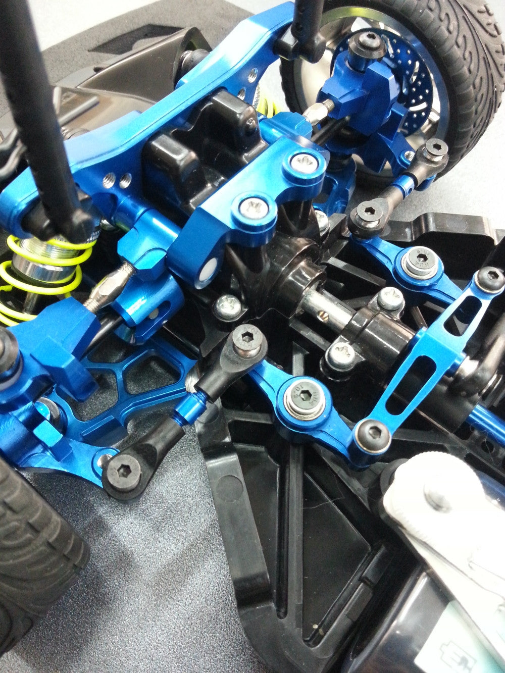 Tamiya TT-02 Aluminum Steering Assembly - 1 Set Blue – JTeamhobbies