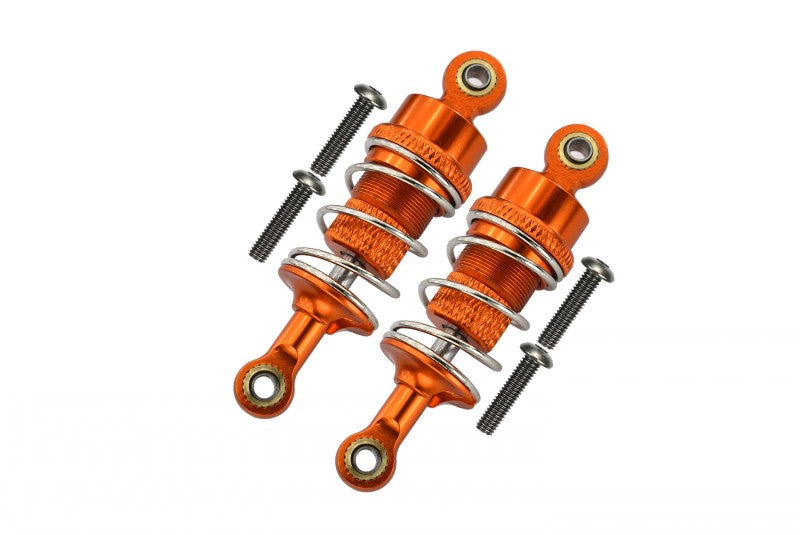 Tamiya TT-02 Aluminum Front/Rear Adjustable Aluminum Ball Top 53mm Damper - 1Pr Orange