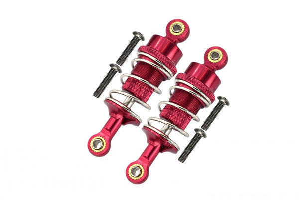 Tamiya TT-02 Aluminum Front/Rear Adjustable Aluminum Ball Top 53mm Damper - 1Pr Red