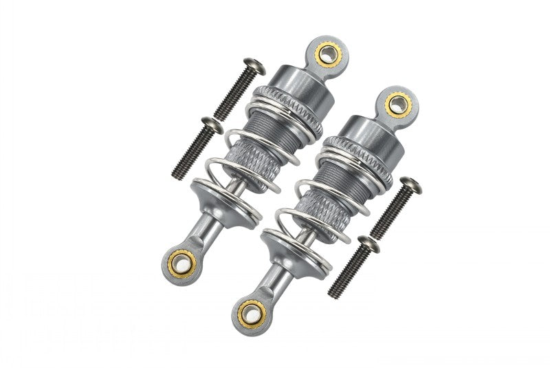 Tamiya TT-02 Aluminum Front/Rear Adjustable Aluminum Ball Top 53mm Damper - 1Pr Silver