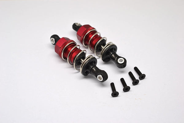 Tamiya TT-02 Aluminum Front/Rear Adjustable Plastic Ball Top 53mm Damper - 1Pr Red